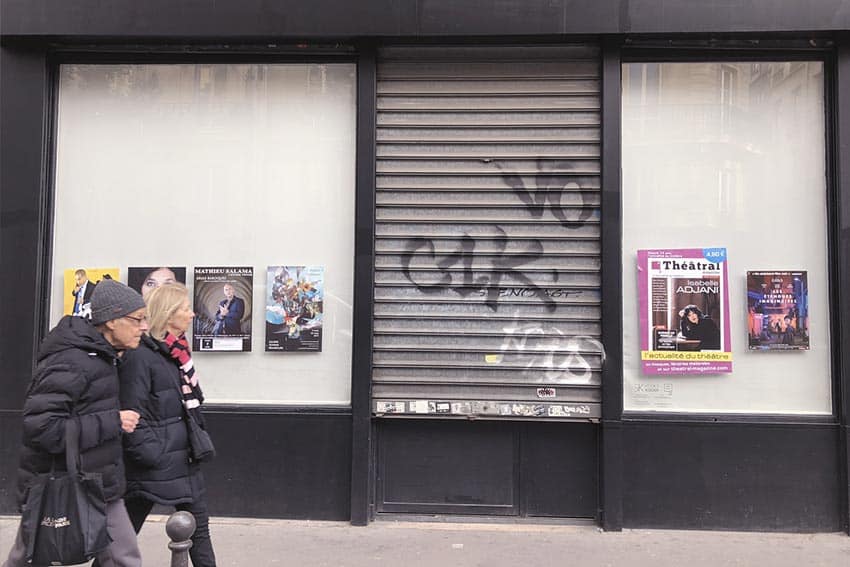 La boutique de l'extérieure avant travaux