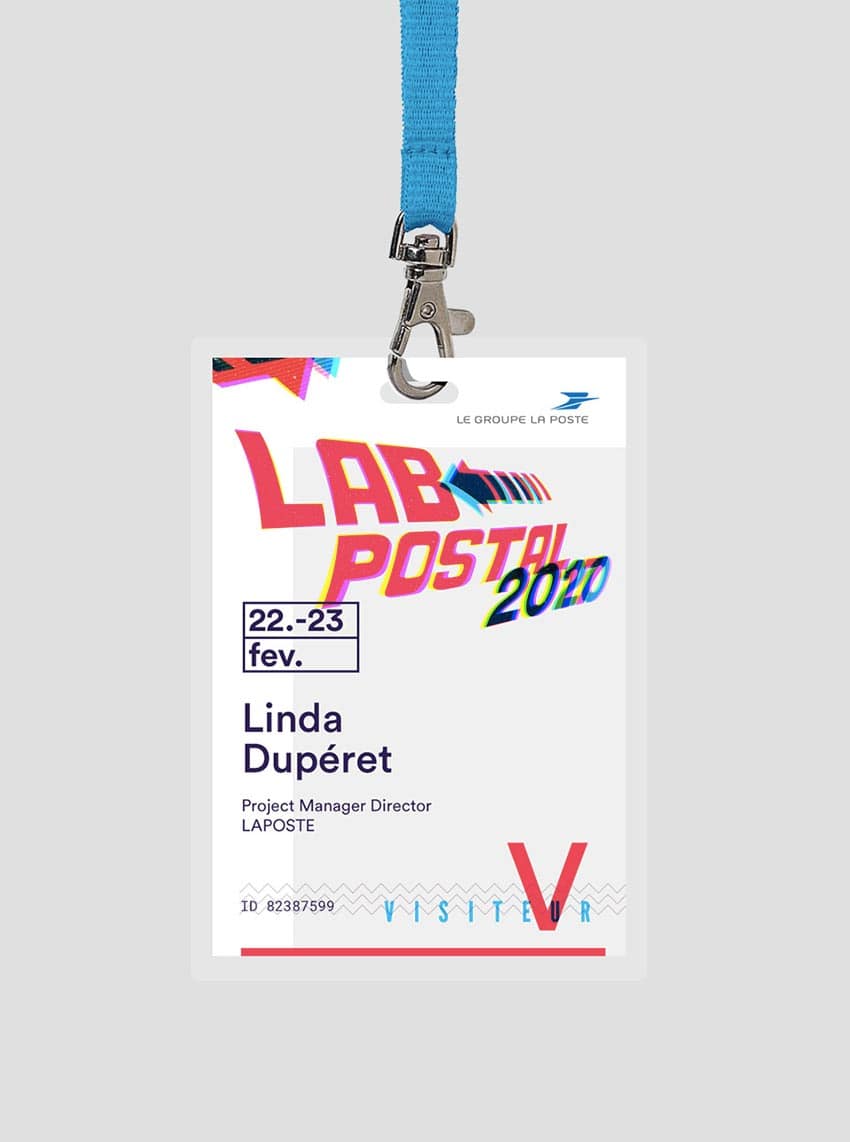 Le magnifique badge du Lab Postal 2017