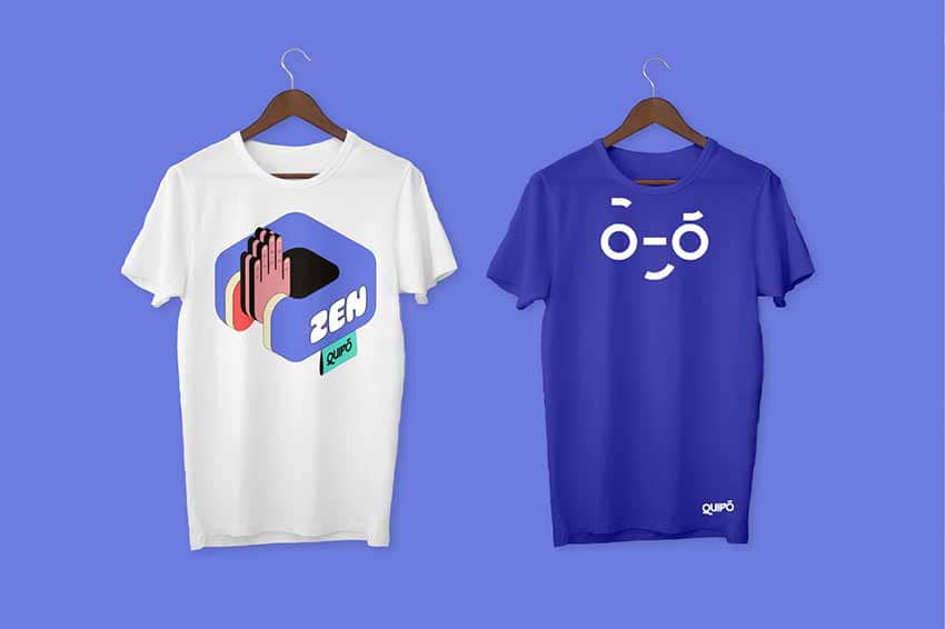 Des t-shirts design pour l'événement tech for retail